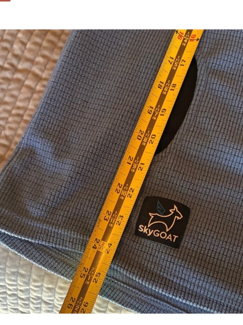 Women’s SkyGoat Microgrid Fleece Camp Hoodie Blue Small - Picture 4 of 10